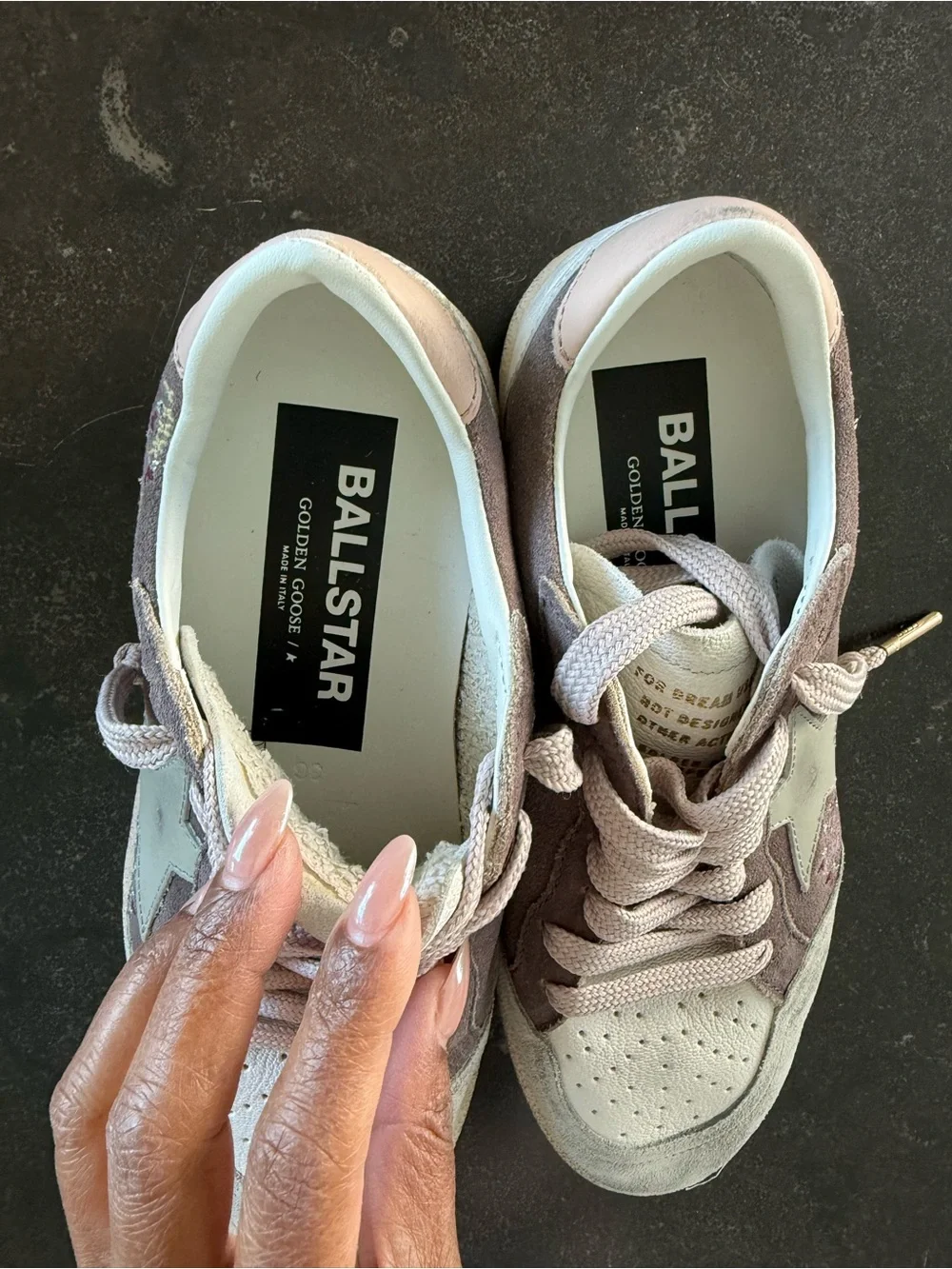 Golden Goose Ball Star Floral Embroidered Sneakers Size 36 | NEW IN BOX - Picture 9 of 10